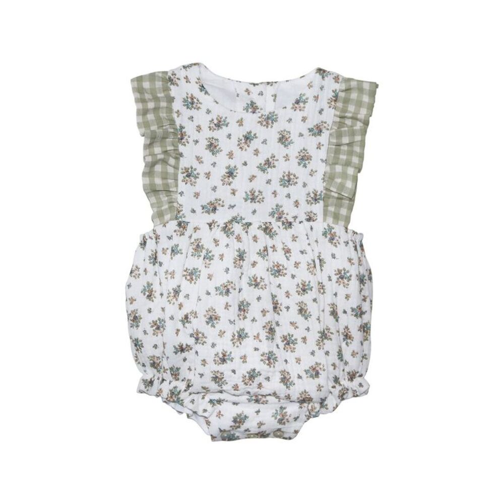 Grey Elephant Menorca Romper, Multicolor